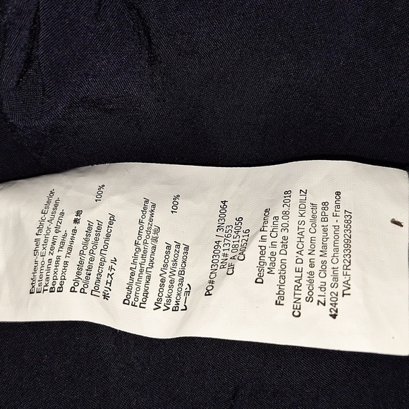 NWOT 3Pommes Girls Navy Robe A Manches Short Sleeve Dress - Picture 13 of 15